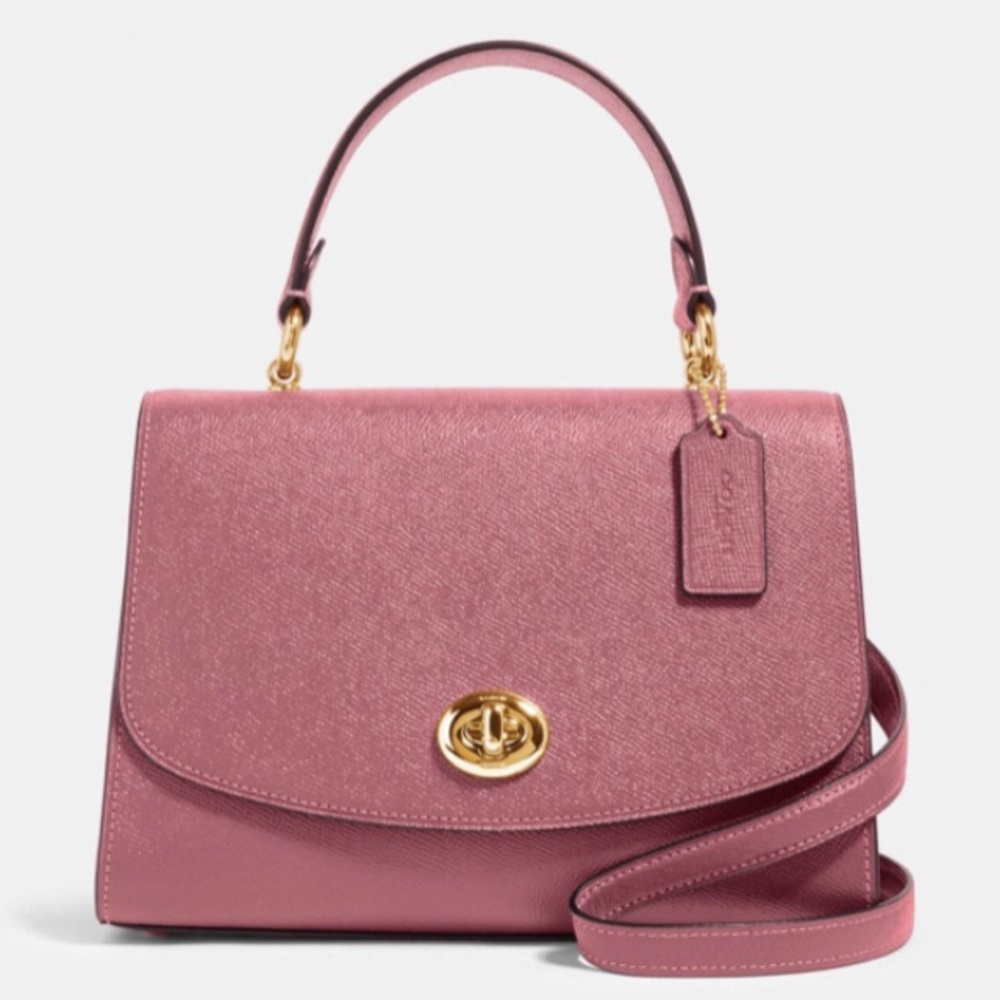 RARE NWT Coach Tilly Dusty Rose Top Handle Satchel